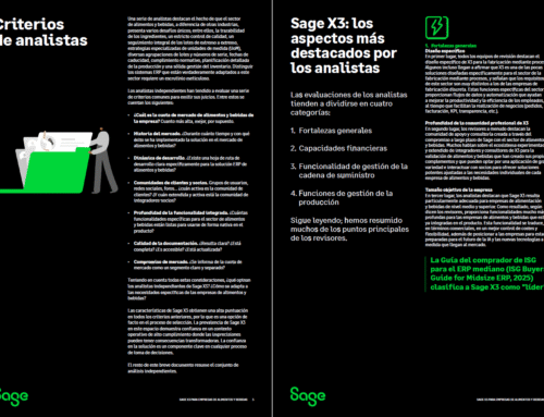 ERP para la industria de alimentos: la solución que lidera las evaluaciones de analistas independientes